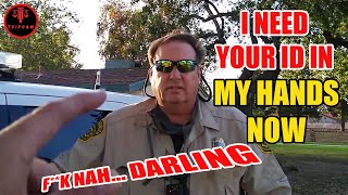 Cops Ask For ID and Get OWNED Instead  First Amendment Audit  Id Refusal 67 [upl. by Sldney]