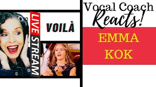 LIVE REACTION 15 Year Old Emma Kok Sings Voilà – André Rieu Voice Coach Reacts amp Deconstructs [upl. by Milde]