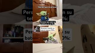 Yo soy el que lo carga jaja 😞 humor meme babyyoda bateria [upl. by Ellehcrad341]