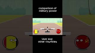 comparison of military power Ussr and countries countryballs usa history russia uk germany [upl. by Damal]