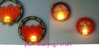 Diya decoration ideas diwalidecor diy stand making ideas howtomakediwalidecoration [upl. by Deeanne4]