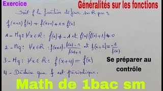 generalites sur les fonction math de 1bac sm [upl. by Ammon144]