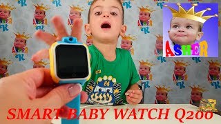 Smart Baby Watch Q200 Как настроить умные часы Обзор Установка seTracker Детские умные часы [upl. by Ttennej]