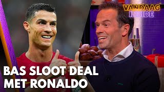 Bas Nijhuis sloot deal met Cristiano Ronaldo ‘Hij wilde graag een doelpunt’  VANDAAG INSIDE [upl. by Ivonne]