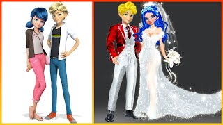 Miraculous  Ladybug amp Catnoir Get Married  GLOW UP Bride amp Groom fashion wow [upl. by Iraam400]