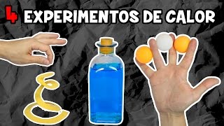 4 Experimentos Caseros Fáciles para Niños  Experimentos con Calor [upl. by Eniluqcaj213]