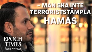 Partiet Nyans ”Borttagning av Hamas från terrorlistan är prio i EUvalet” [upl. by Cozmo]