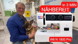 WERTARBEIT Nähmaschine W6 N 1800 Pro Einfach Genial Alle Funktionen Kein Schnickschnack Stylisch [upl. by Ntsuj894]