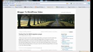 Blogger To WordPress Migration User Guide Video [upl. by Lemuela]