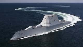 Navys New Class Destroyer Sailing  The USS Zumwalt [upl. by Sirotek903]