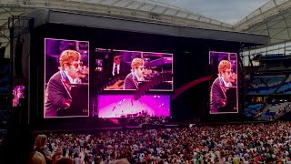 Elton John  Bennie amp The Jets Live in Allianz Stadium Sydney Farewell Tour 2023 Intro [upl. by Ocana]