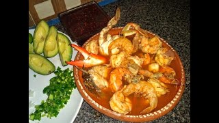 La mejor Receta Sopa de Mariscos caldo largo siete mares cazuela de mariscos con ElSazondetoñita [upl. by Etem]