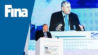 FWAC 2014 Cornel Marculescu FINA convention introduction [upl. by Ladnik]