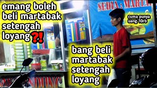 KETIKA PEMULUNG BELI MARTABAK SETENGAH LOYANG ⁉️  sosial eksperimen indonesia [upl. by Anaeel895]