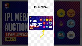 Ipl mega auction 2025😱shorts viralvideo youtubeshorts [upl. by Nnalyrehs851]