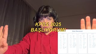 KPSS 2025 ders programı ve başlamanın zorluğu [upl. by Darum]