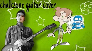 chalkzone theme song cover guitar [upl. by Novelia]