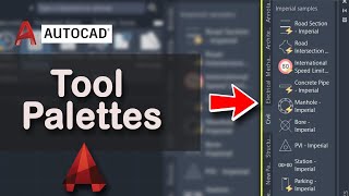 How to use tool palettes in AutoCAD easily [upl. by Nissensohn]