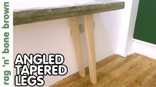 Tapered amp Angled Legs For A Concrete Table Top [upl. by Chellman]