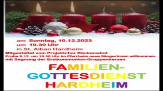 101223 Familiengottesdienst Hl Messe St Alban Hardheim [upl. by Lenni]