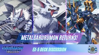 The Return of MetalGarurumon X  EX5 Deck Discussion [upl. by Bega66]