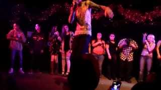 Caskey jumps off stage hits hater Full [upl. by Ennalorac583]