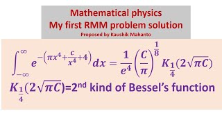 My first published RMM problem solution  Bessels function [upl. by Imoyn]