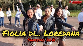 FIGLIA DI LOREDANA  Loredana Bertè  COREOGRAFIA  Sanremo21  Balli gruppo  Baile en linea [upl. by Ynoffit340]