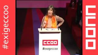 Carmen Calvo de El Corte Ingles en encuentro secciones sindicales CCOO [upl. by Nenerb]