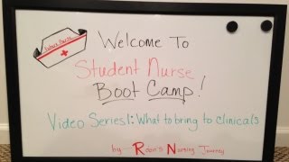 Student Nurse Bootcamp Series 1 What To Bring To Clinicals [upl. by Ahl402]