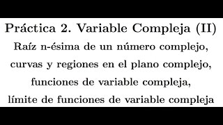 Práctica variable compleja con el CAS DERIVE 2 [upl. by Manouch]