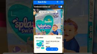 Pampers splashers 050 a pack at Walmart receive 3 per pack from Fetch rewards [upl. by Kale]