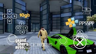 GTA 5 PPSSPP Real Life Original New Version Emulator PPSSPP GAMEPLAY  GTA 5 PSP 40mb to 26gb Work [upl. by Lydia33]