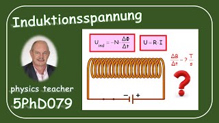 Physik 5PhD079 Induzierte Spannung [upl. by Aramois]