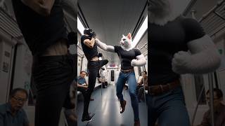 Dad Cat save his son from terrorist 🙀 cat catsoftiktok shortsfeed trendingshorts viralshorts [upl. by Torrlow205]