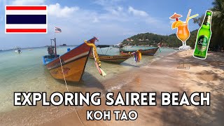 Exploring Koh Tao Sairee Beach  Paradise Found  Thailand Travel Vlog [upl. by Naliorf]