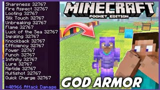 How to download God armor in Minecraft pe  op armor  nariyal is op [upl. by Eillom]