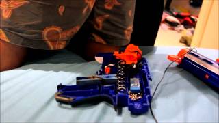 Nerf Retaliator SemiAutomatic Mod Tutorial HD [upl. by Adnara]