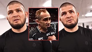 quotHE IS ONE OF THE BESTquot Khabib Nurmagomedov Reacts To Tony Ferguson Retirement [upl. by Marx]