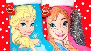 Surprise Christmas Stocking Disney Princess Frozen Anna Toys MLP [upl. by Iror]