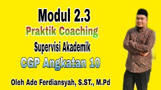 AKSI NYATA Modul 23  Video Praktik Observasi Kelas Coaching Supervisi Akademik [upl. by Nertie]