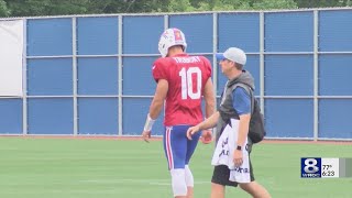 Bills QB Mitch Trubisky says he’s “getting that love for the game back” being in Buffalo [upl. by Ahsitil]