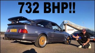 BRUTAL 732 BHP FORD SIERRA COSWORTH RIDE ALONG [upl. by Orlina]