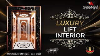 New Modern Design of Elevator Cabin  Royal look of Lift Cabin  Amazing Lift Design [upl. by Imoyaba]