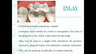 INTRODUCTION TO FIXED PROSTHODONTICS [upl. by Ahsiya419]