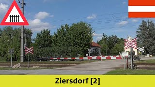 Železniční přejezdBahnübergang Ziersdorf 2 A  1492023 [upl. by Vyse]