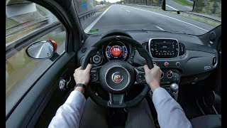 2019 Abarth 595 Competizione 180HP LOUD Exhaust Sound POV Test Drive 60 FPS  Carz Crew [upl. by Ttevy]