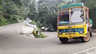 Load Lorry Turning 2440 Valparai Hills Hairpin Bend Driving Pollachi [upl. by Nyleikcaj]