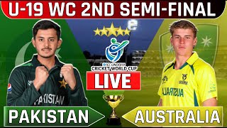 LIVE🔴 pakistan vs australia under19 world cup semifinal 2  pak u19 vs aus u19  u19worldcup [upl. by Adler]