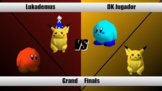 SBY10  Lukademus Blue PikaRed Kirby Vs DK Jugador Blue KirbyDefault Pika L  Smash 64 GF [upl. by Silden739]